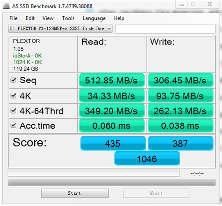 AS SSD Benchmark固态硬盘检测工具官方v1.7.4739.38088绿色版
