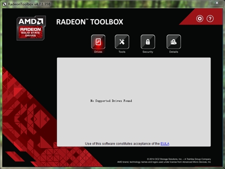 OCZ Toolbox固态硬盘工具(AMD Radeon皮肤)4.7.1.358版