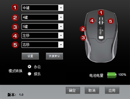Fuhlen富勒MK900无线键鼠套装驱动1.0版