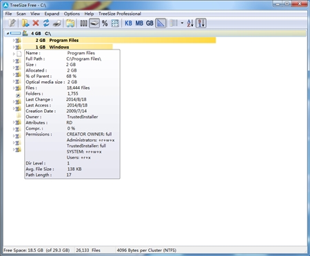 TreeSize Free空间占用查询工具3.1.0.229版