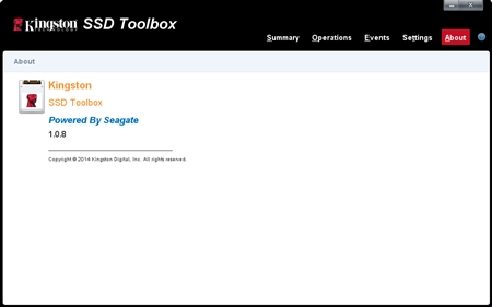 Kingston金士顿SSD Toolbox固态硬盘工具1.0.8版